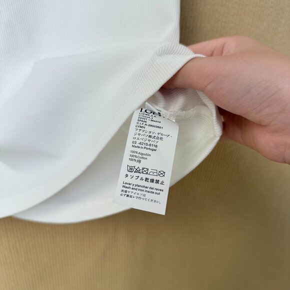 LOEWE Classic White Sleeveless Tank Top, Women's, Size S - Picture 6 of 7